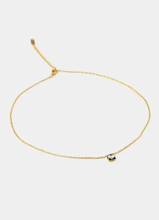 Claw Stone Necklace - 18K Gold Plated