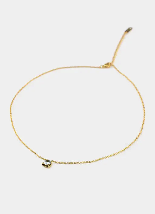 Claw Stone Necklace - 18K Gold Plated