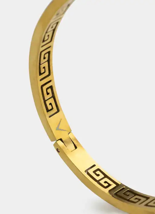 Greca Band Bracelet - 18K Gold Plated