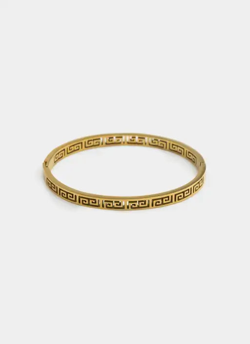 Greca Band Bracelet - 18K Gold Plated