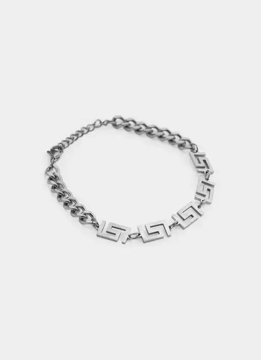 Greca Link Bracelet - Stainless Steel