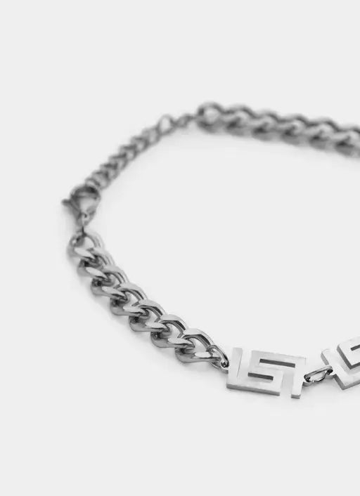 Greca Link Bracelet - Stainless Steel
