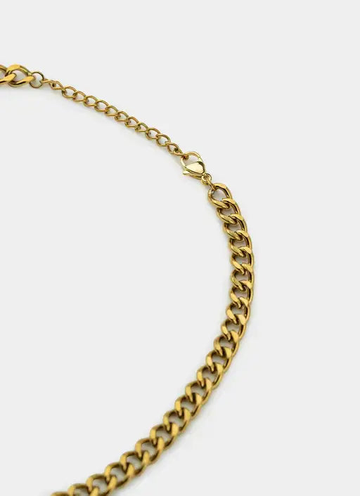 Greca Link Necklace - 18K Gold Plated