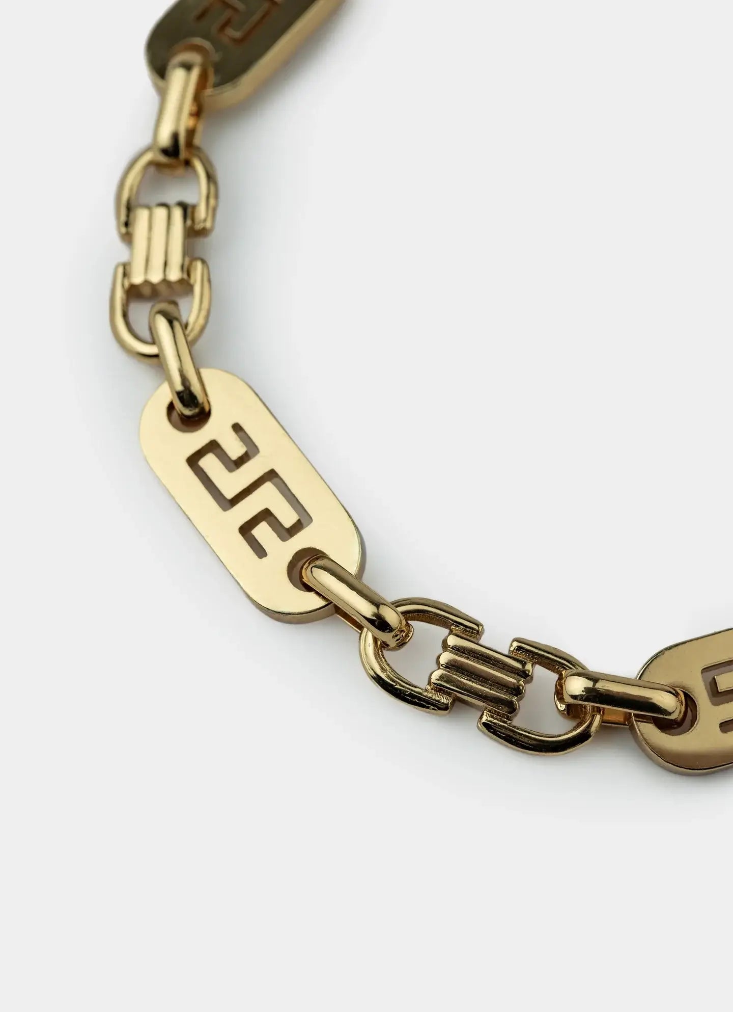 18K gold plated bracelet – Greca Plate Bracelet 8mm -18K Gold Plated – Vendetta Jewellery