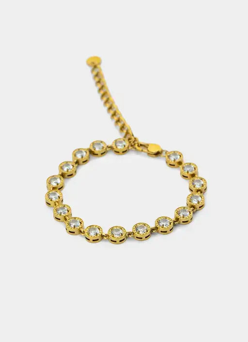Gold plated bracelet – Halo Bead Bracelet - 18K Gold Plated – Vendetta Jewellery