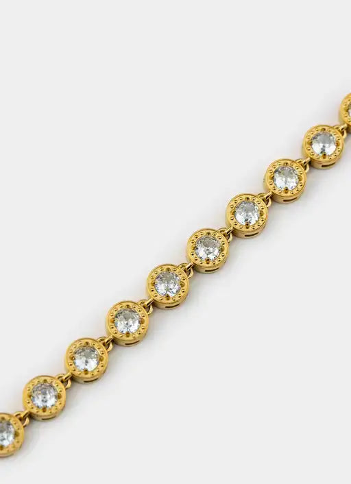 18K gold plated necklace – Halo Bead Necklace - 18K Gold Plated – Vendetta Jewellery