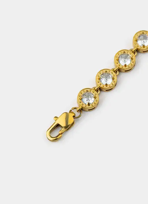 gold bracelet – crystal accents – Vendetta Jewellery