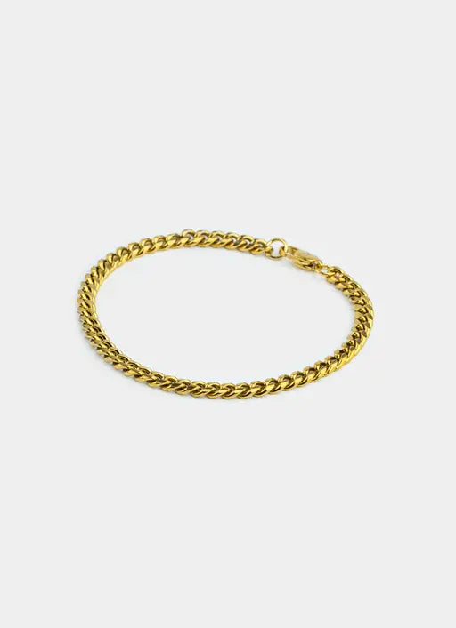 Havana Cuban Bracelet 5mm - 18K Gold Plated