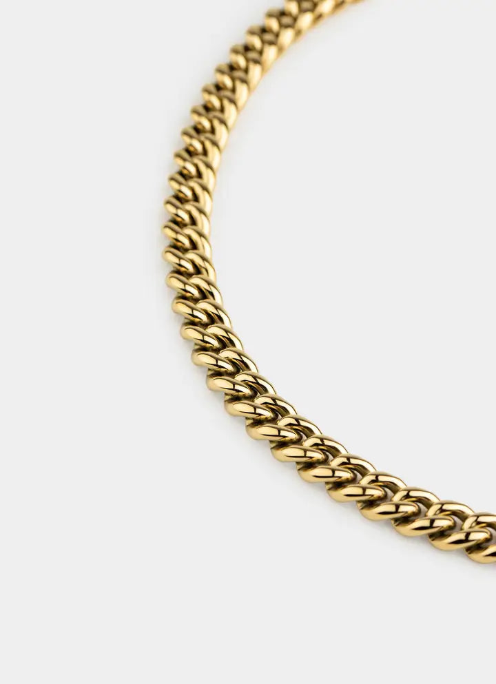 Havana Cuban Necklace 5mm - 18K Gold Plated