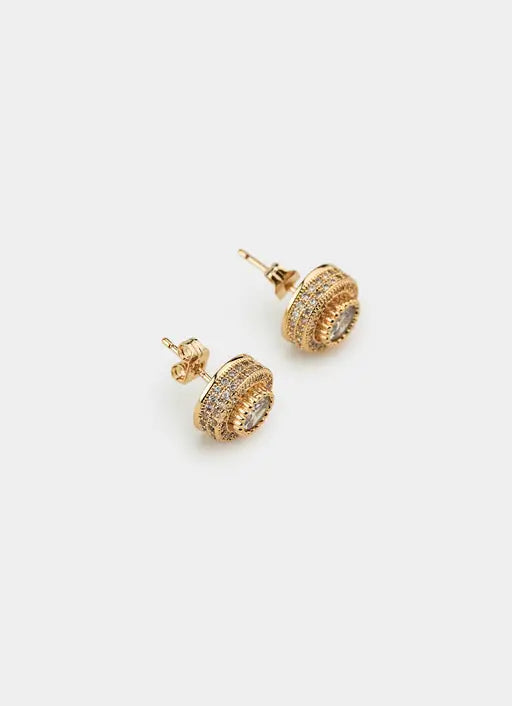 Icy Dynasty Stud - Rose Gold Plated