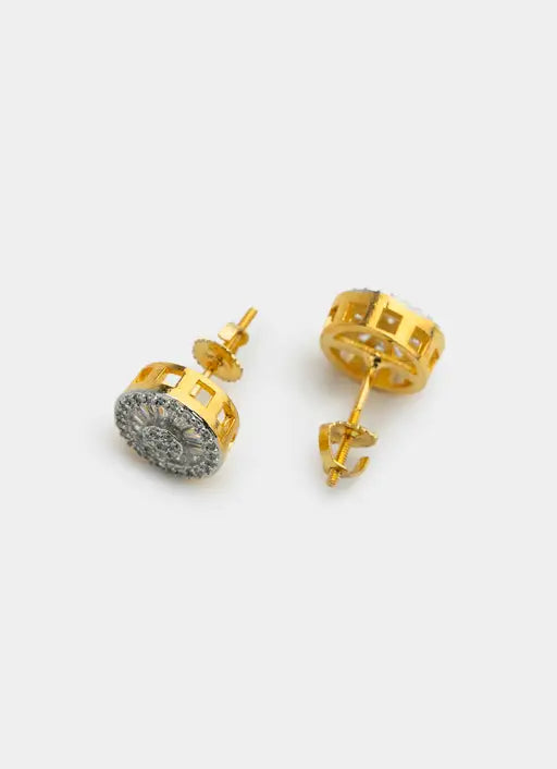 Icy Regal Stud - 18K Gold Plated