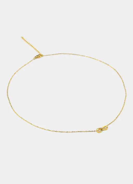 Infinity Icy Necklace - 18K Gold Plated
