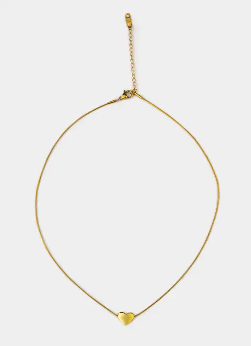 Mini Heart Necklace - 18K Gold Plated