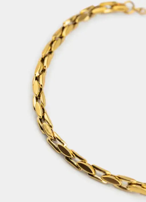 18K gold plated bracelet – scale design – Vendetta Jewellery