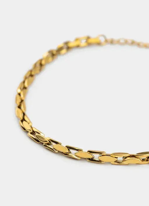 18K gold plated bracelet – scale design – Vendetta Jewellery