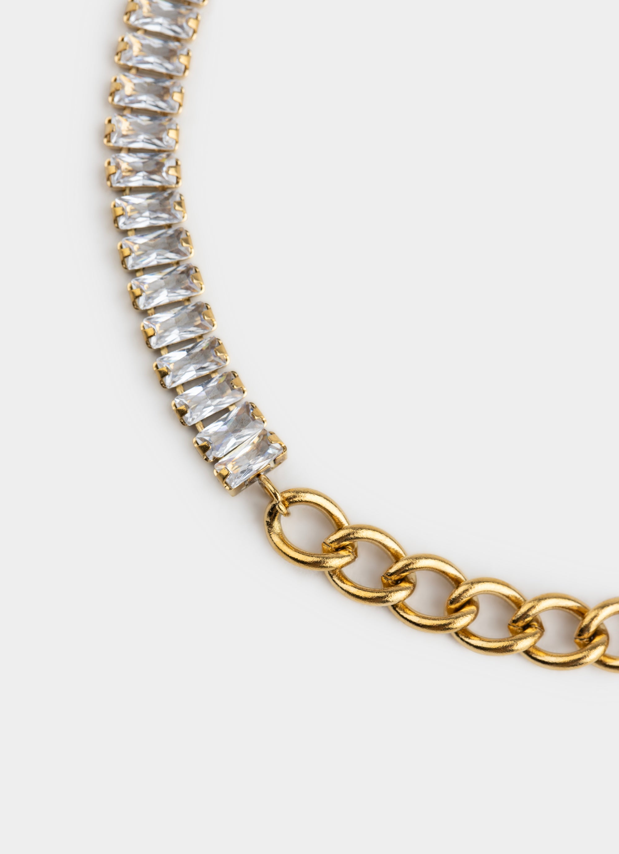 Bar and Clasp Double Bracelet - 18K Gold Plated