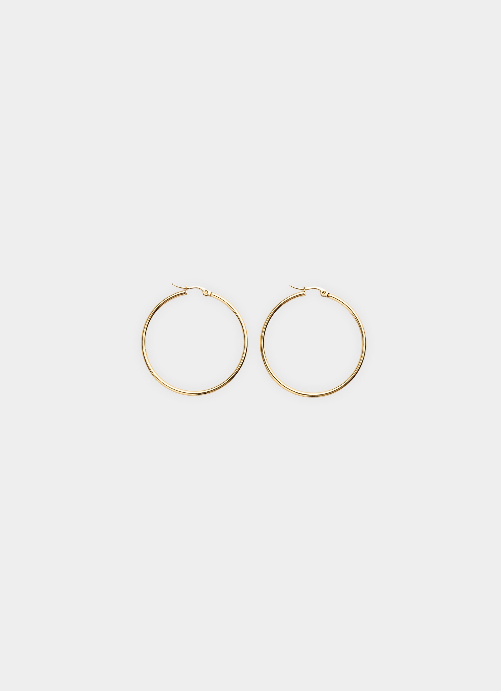 Thick Hoop Earring 45mm - 18K Gold Plated