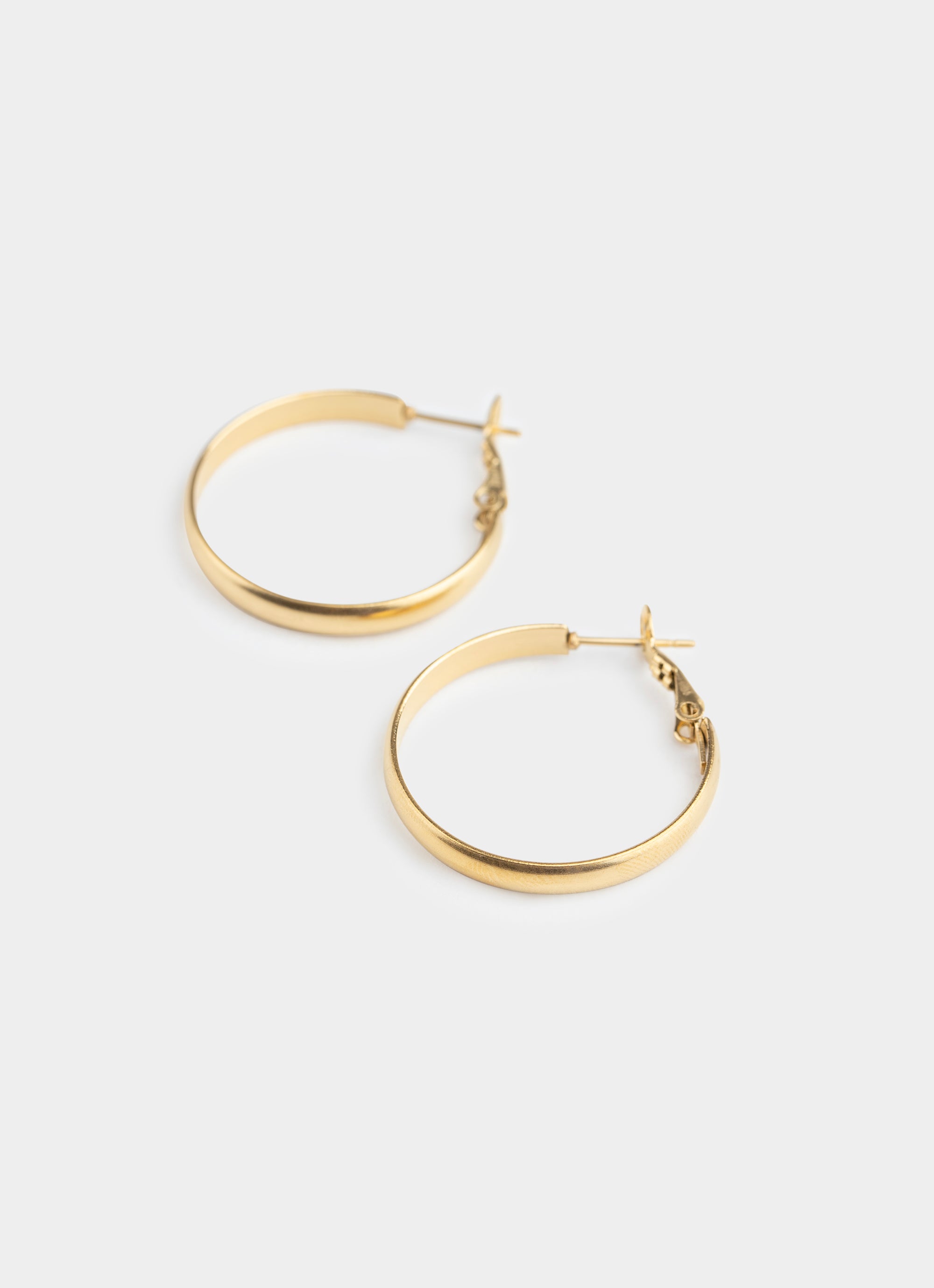 Wide Hoop Earring - 18K Gold Plated