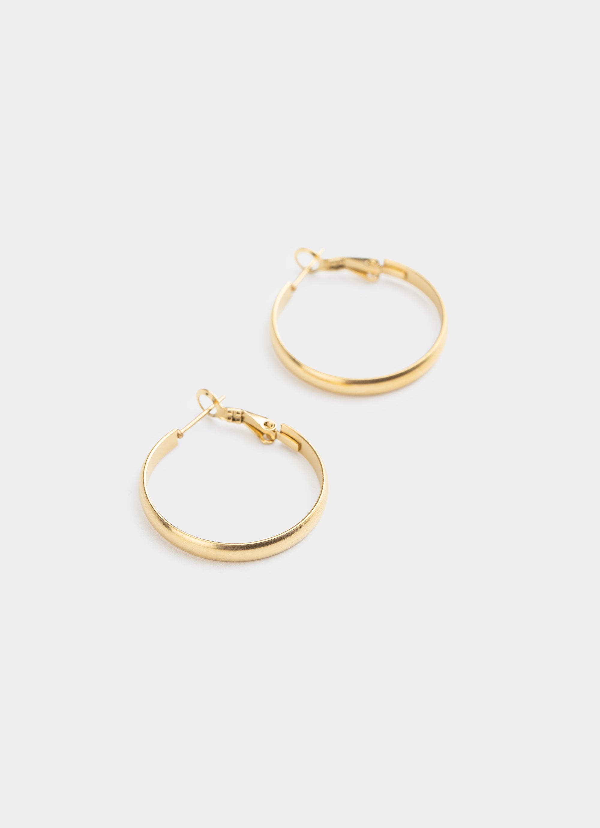 Wide Hoop Earring - 18K Gold Plated