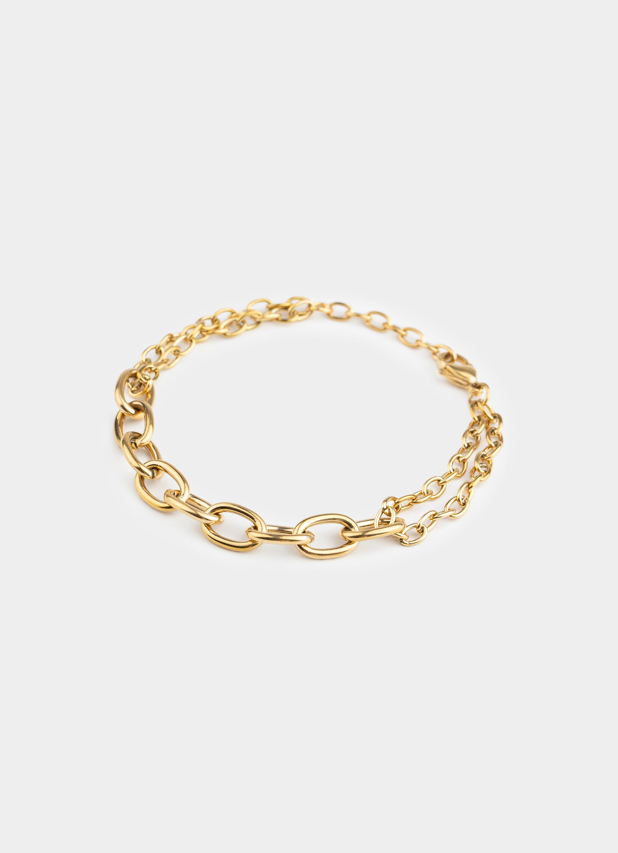 Mixed Chain Bracelet - 18K Gold Plated