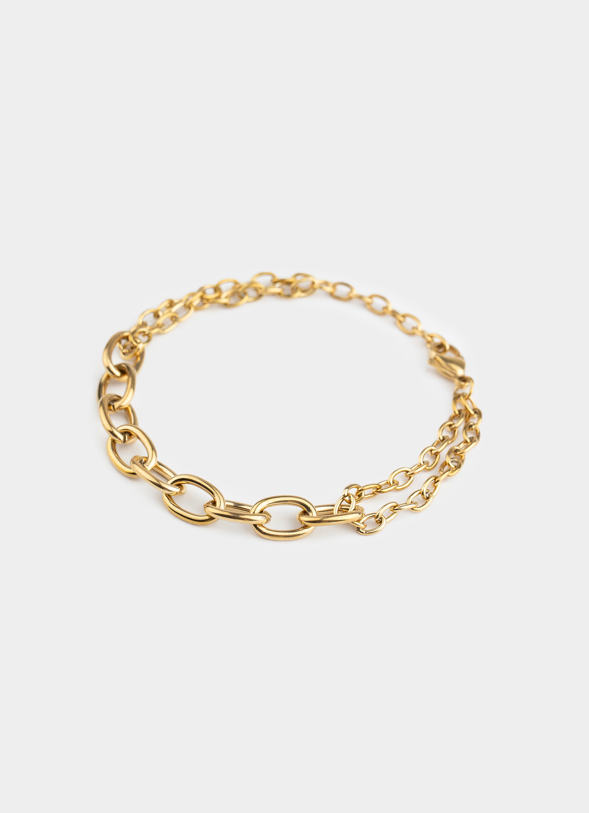 Mixed Chain Bracelet - 18K Gold Plated