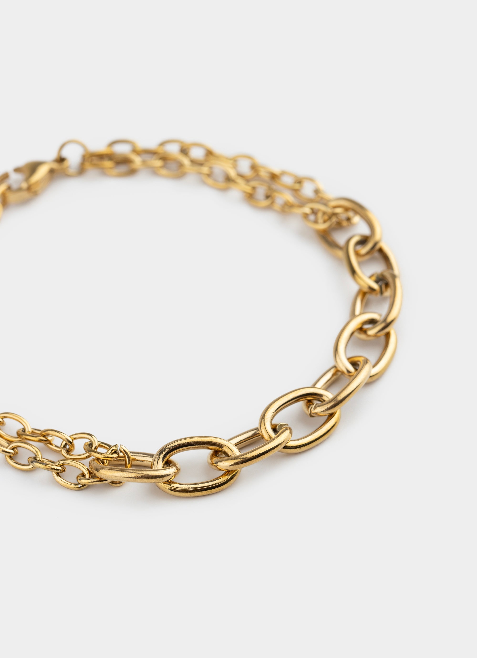 Mixed Chain Bracelet - 18K Gold Plated