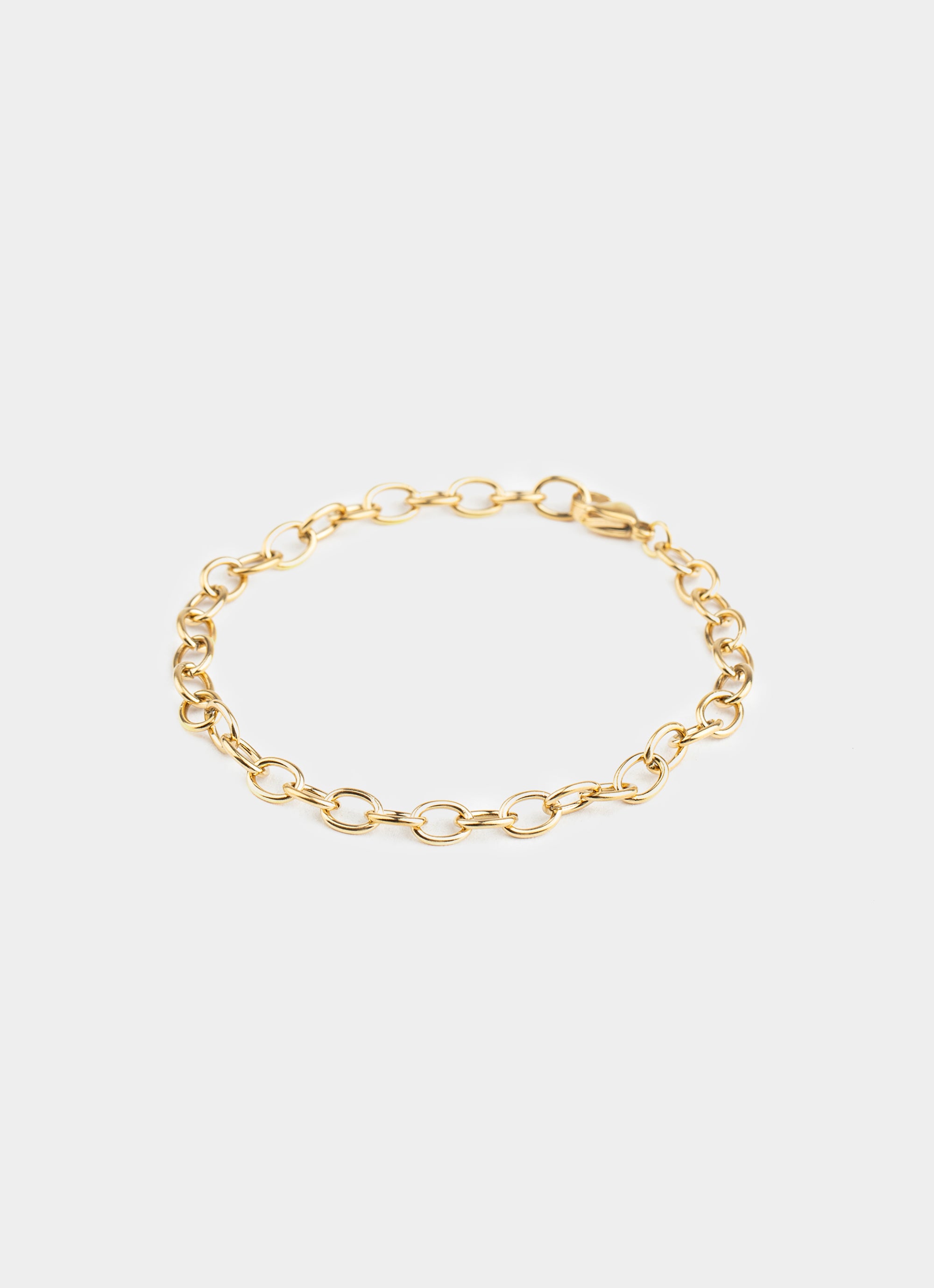 Round Chain Bracelet - 18K Gold Plated