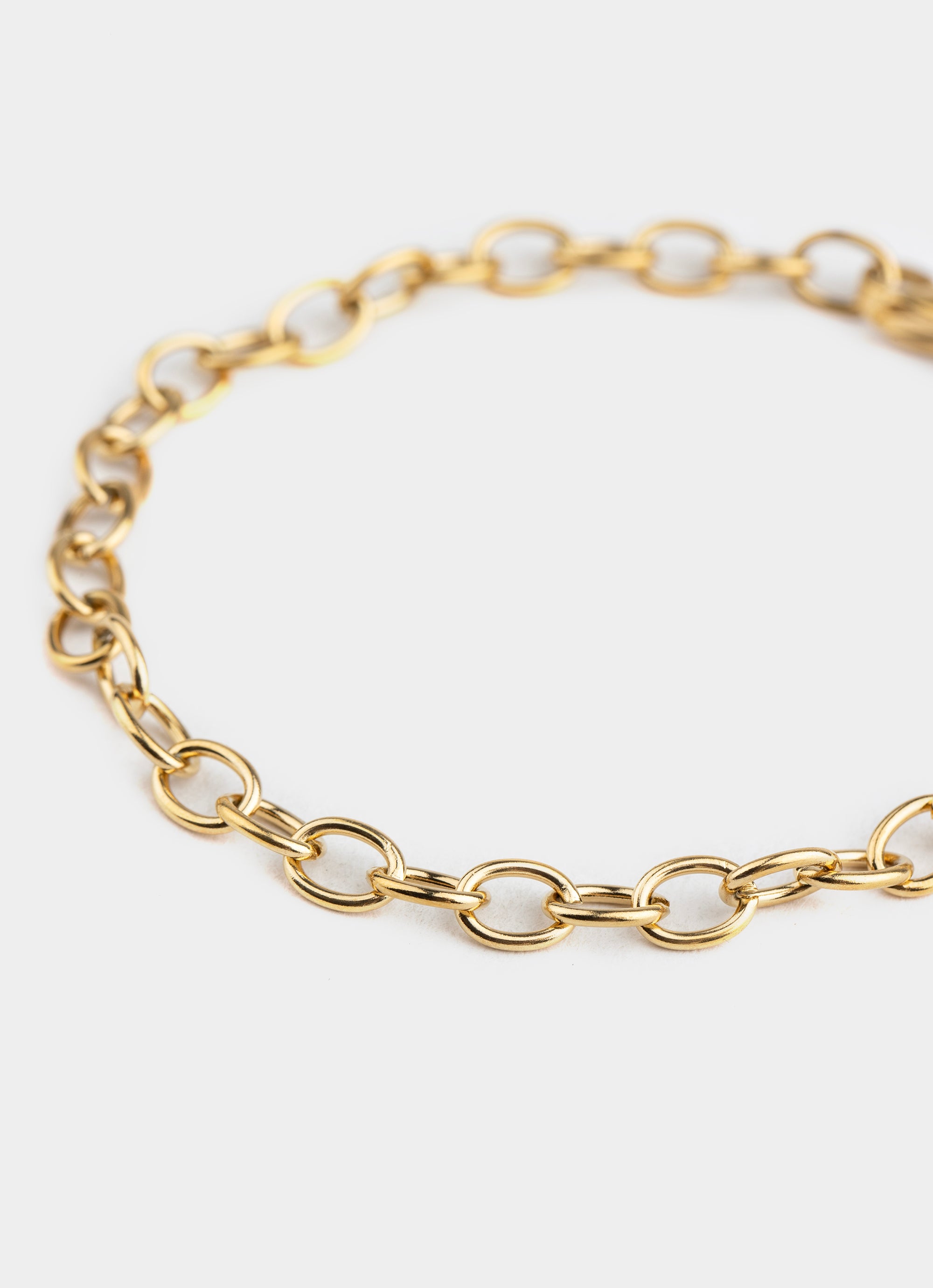 Round Chain Bracelet - 18K Gold Plated