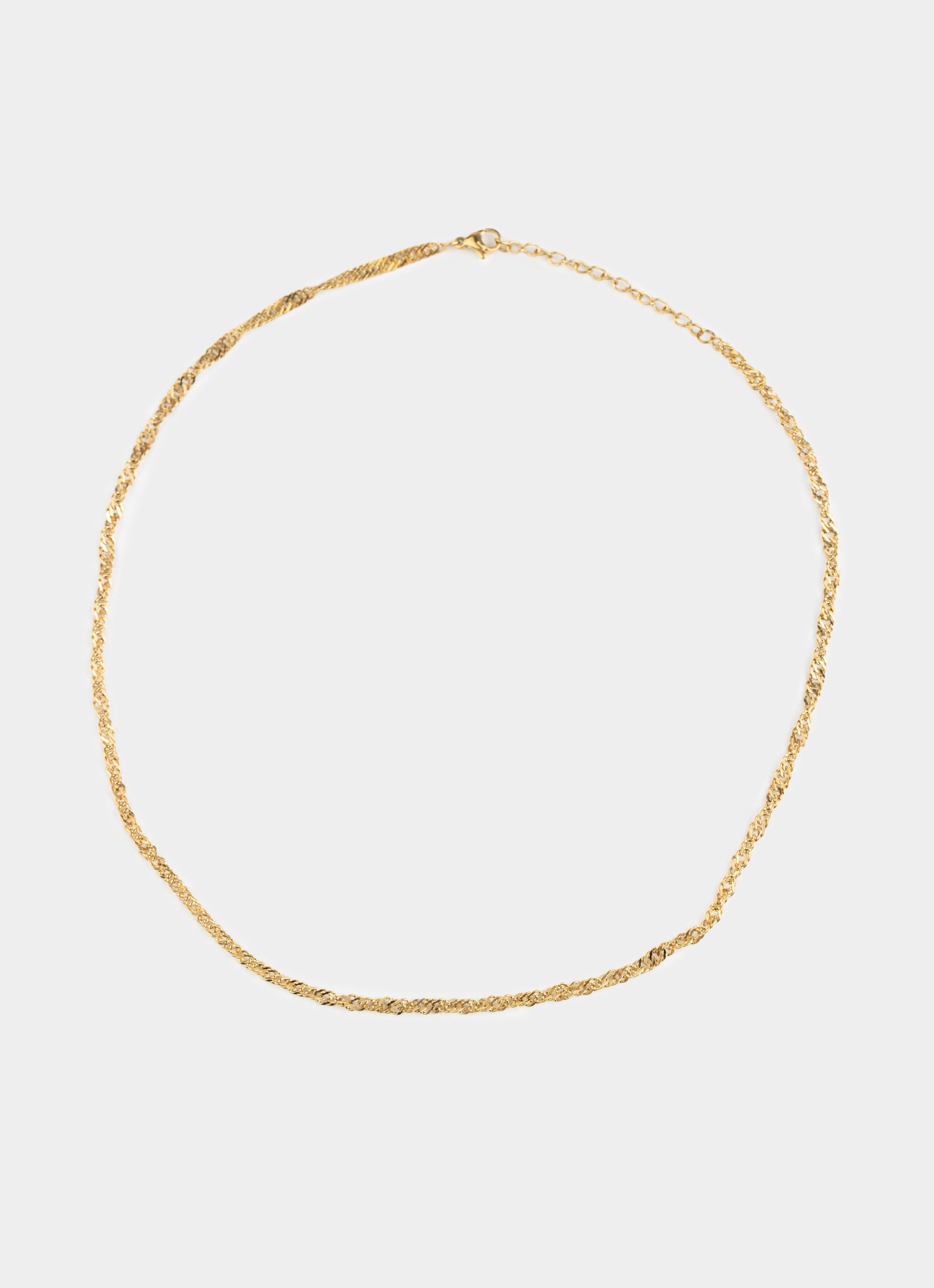 Vendetta Twirl Necklace - 18K Gold Plated