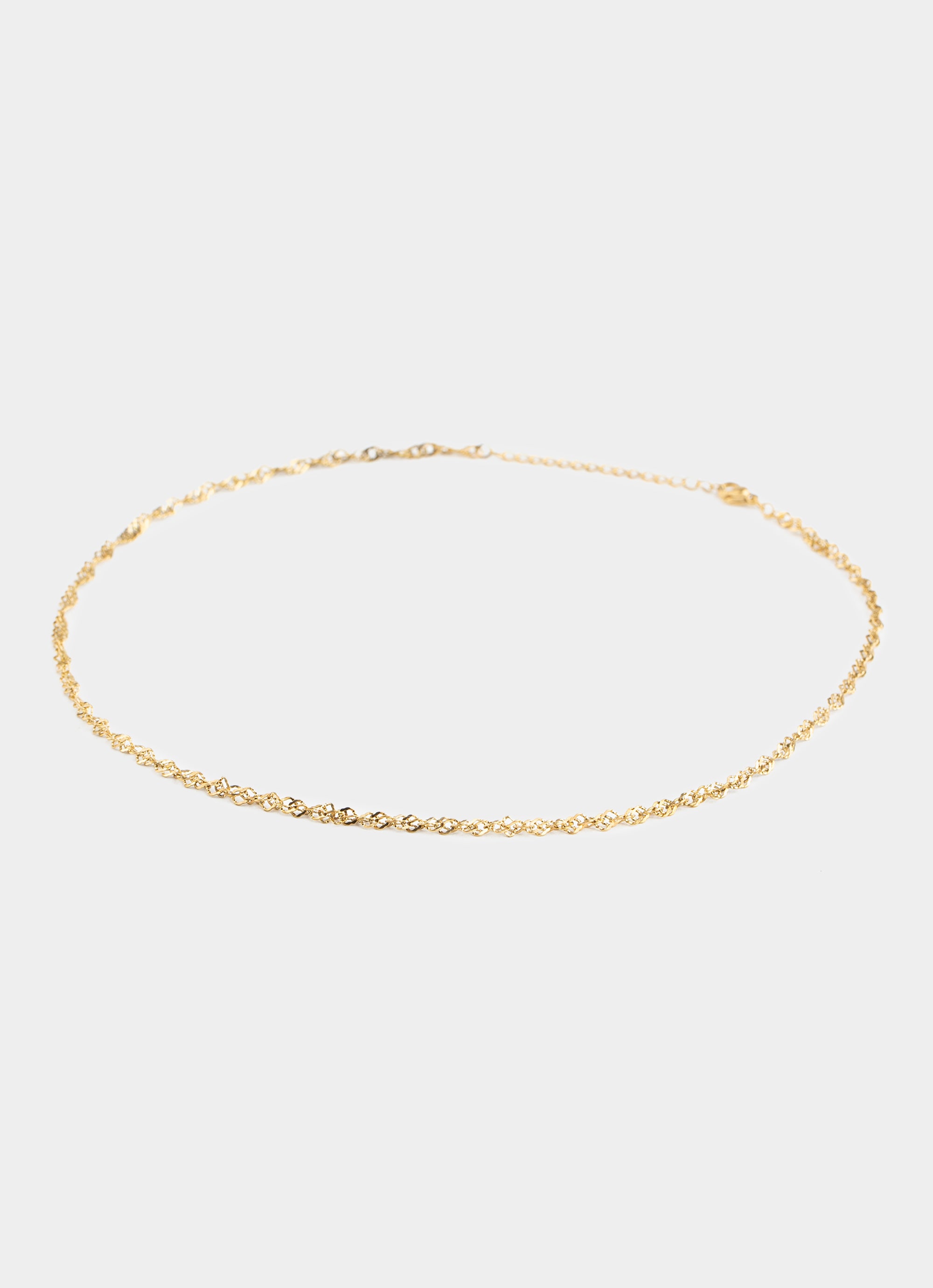 Vendetta Twirl Necklace - 18K Gold Plated