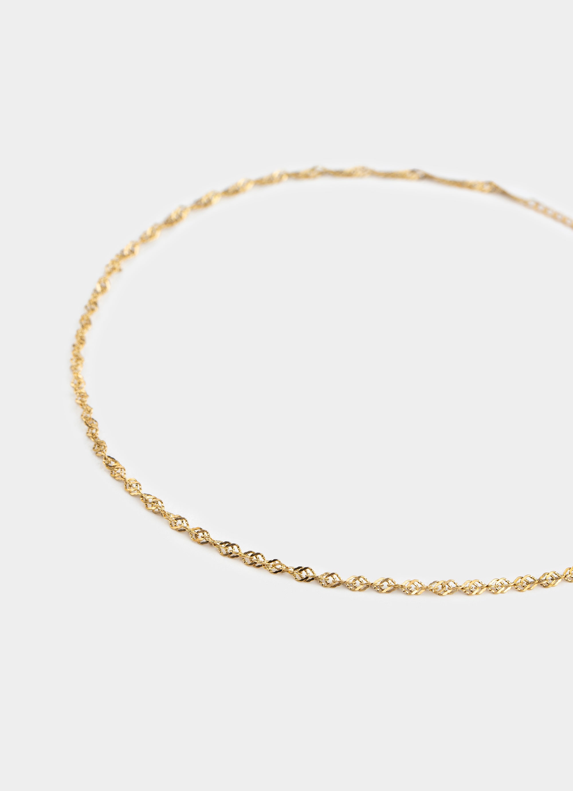 Vendetta Twirl Necklace - 18K Gold Plated