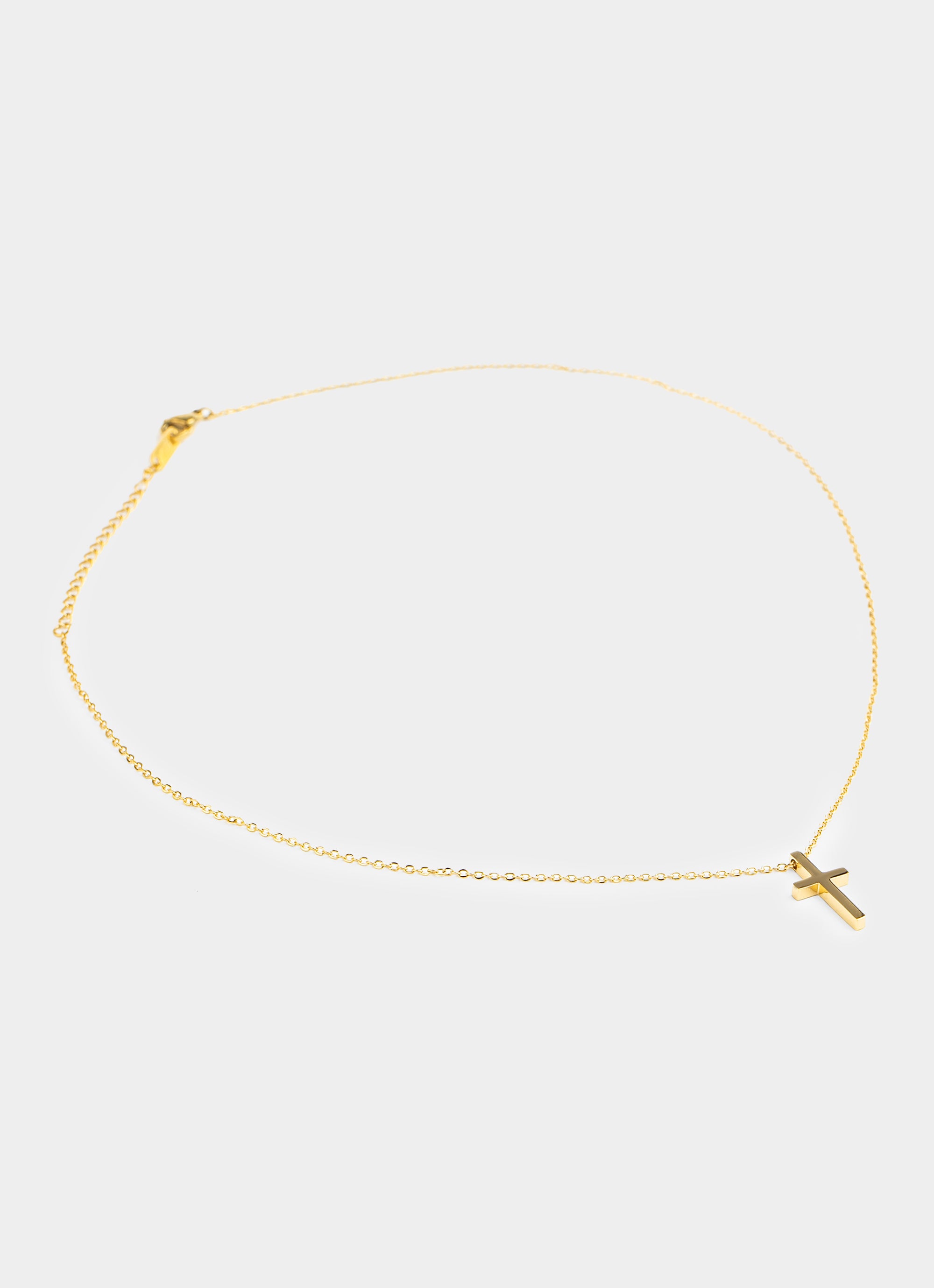 Golden Cross Necklace - 18K Gold Plated