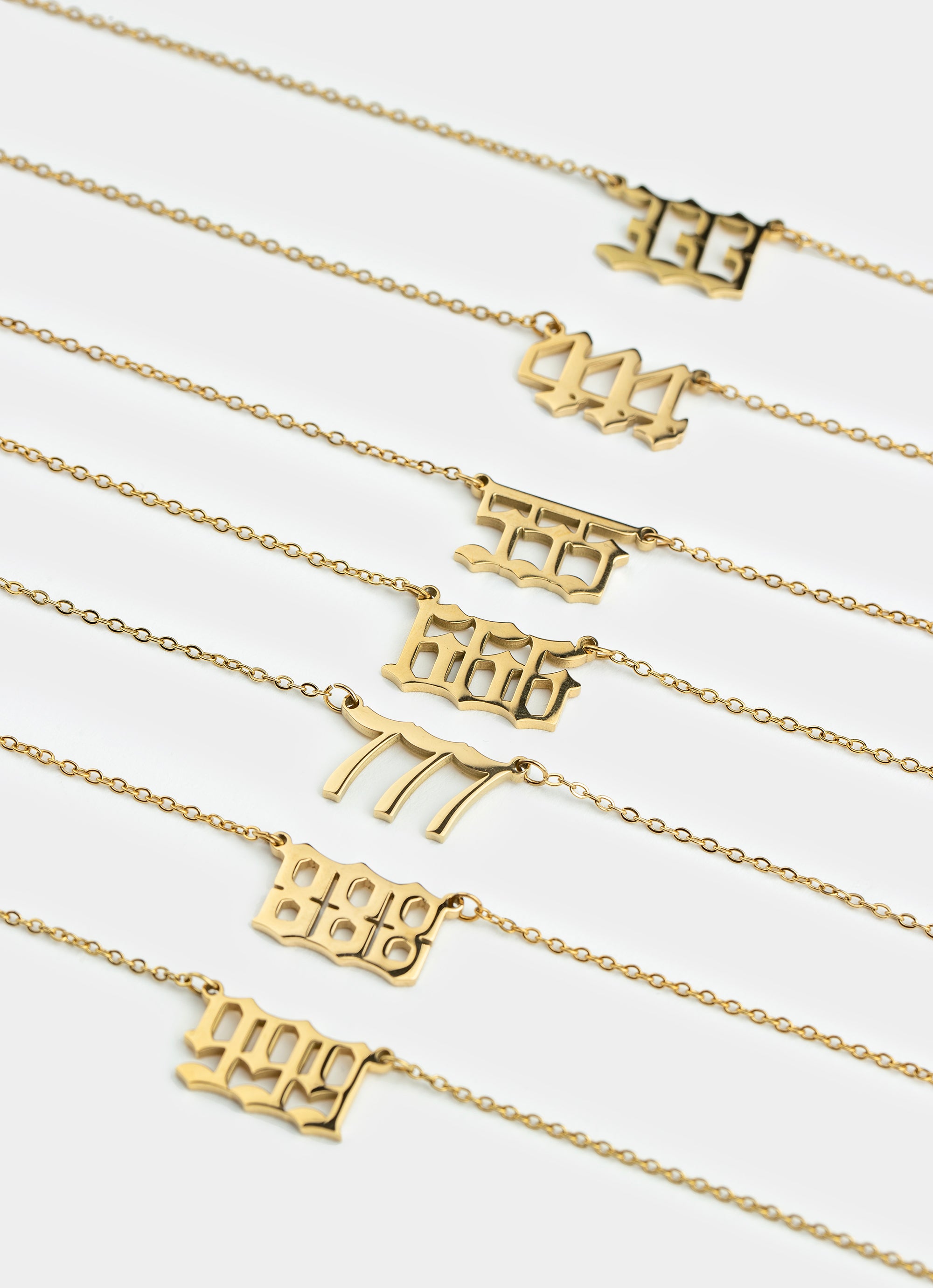 Angel Numbers Necklace - 18K Gold Plated