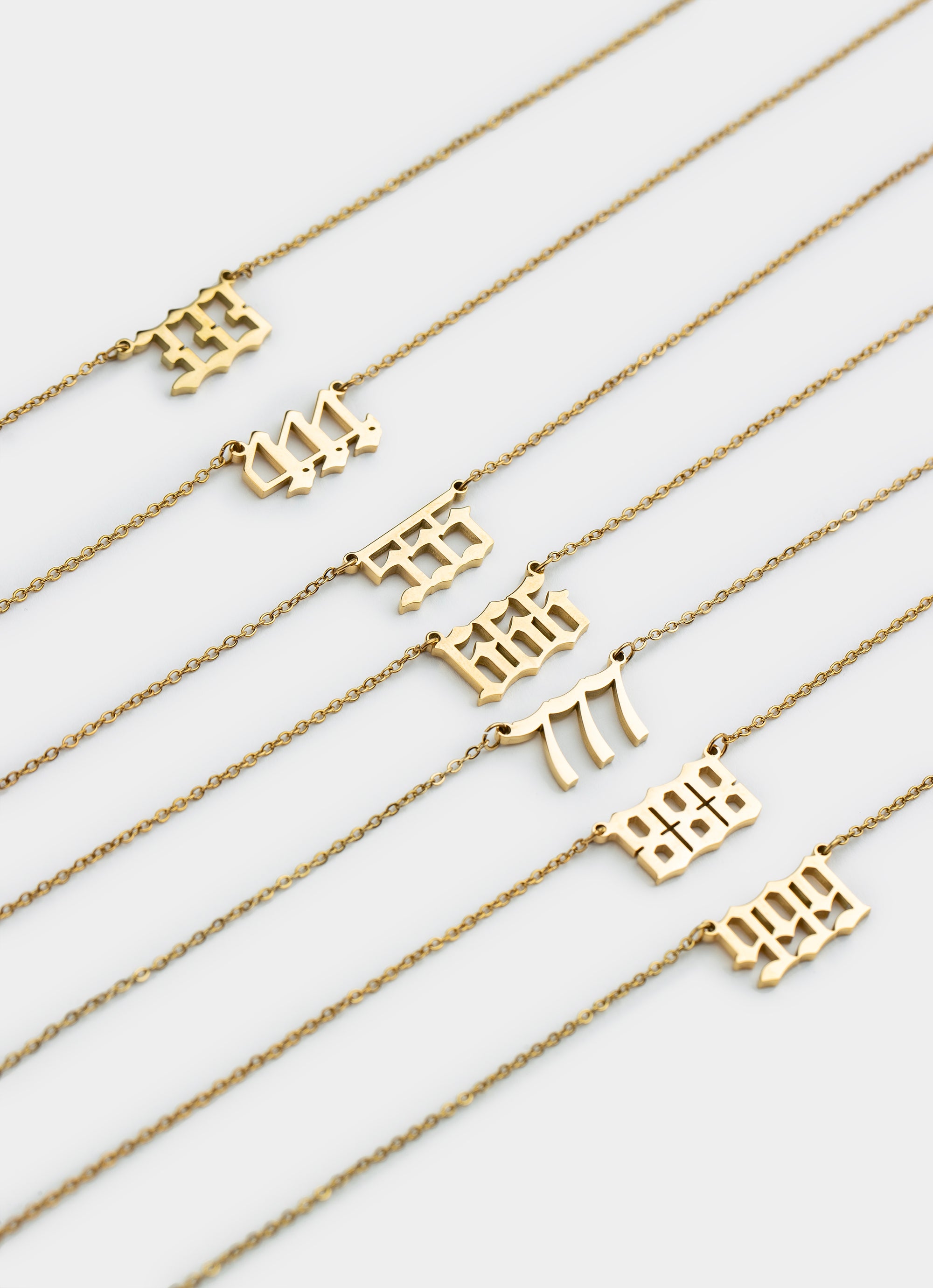 Angel Numbers Necklace - 18K Gold Plated