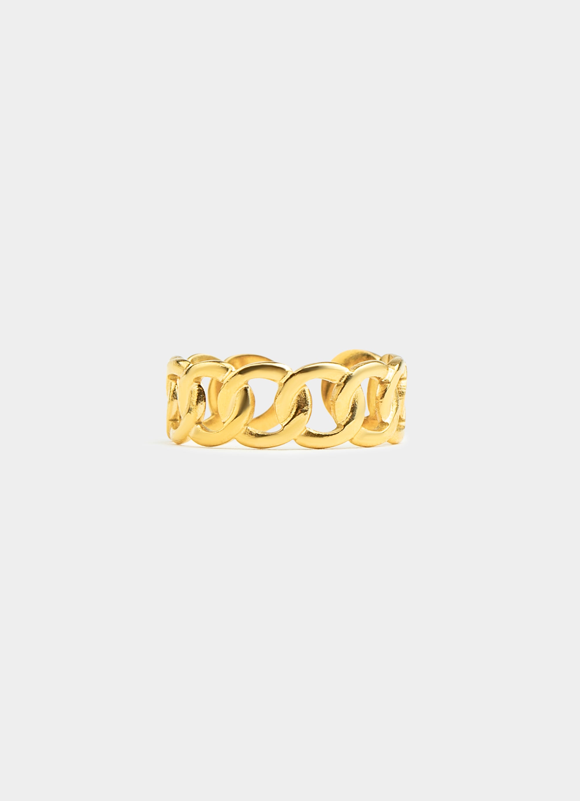 Cuban Adjustable Ring - 18K Gold Plated