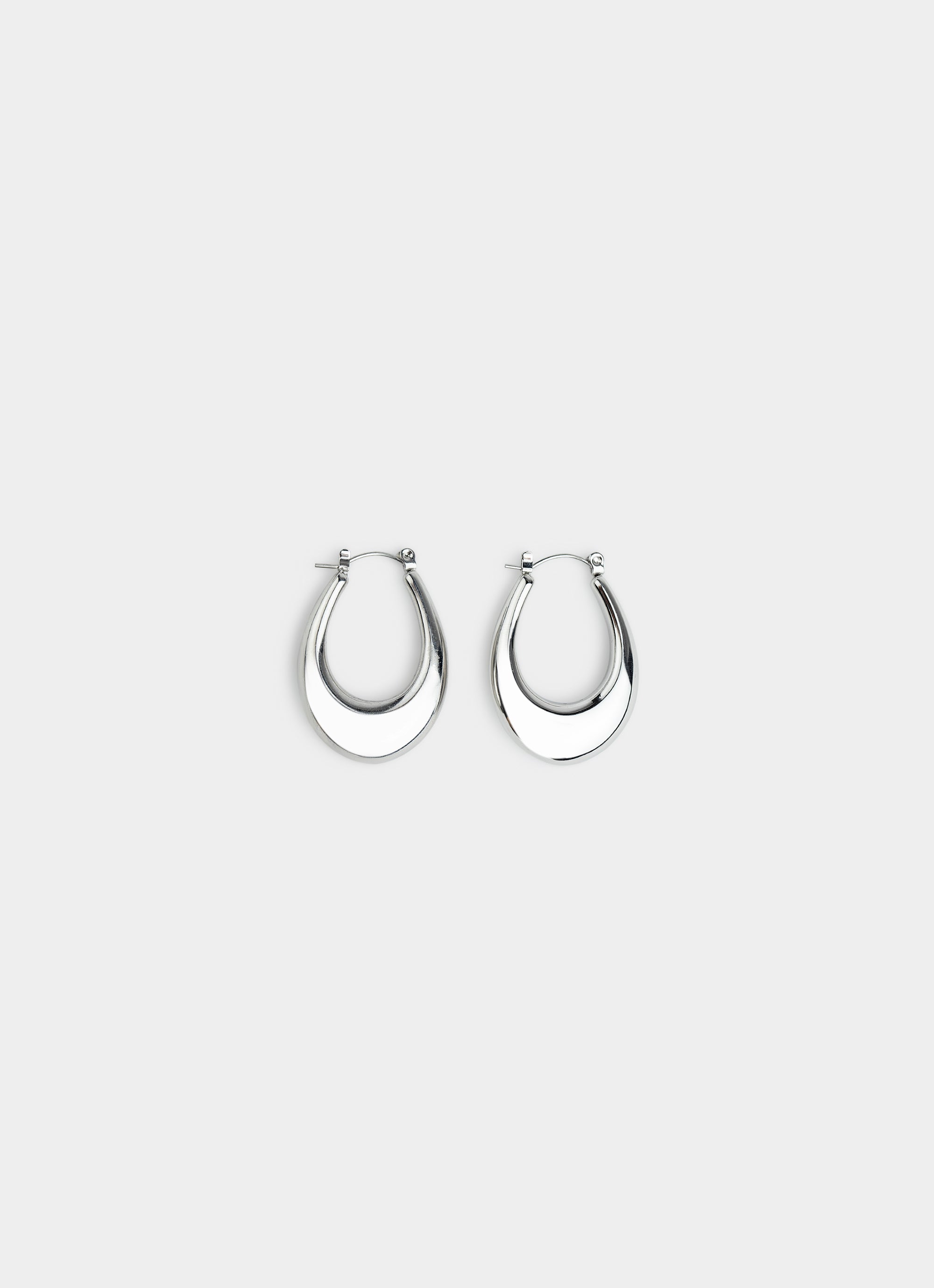Curve Hoop Earring - Stainless Steel