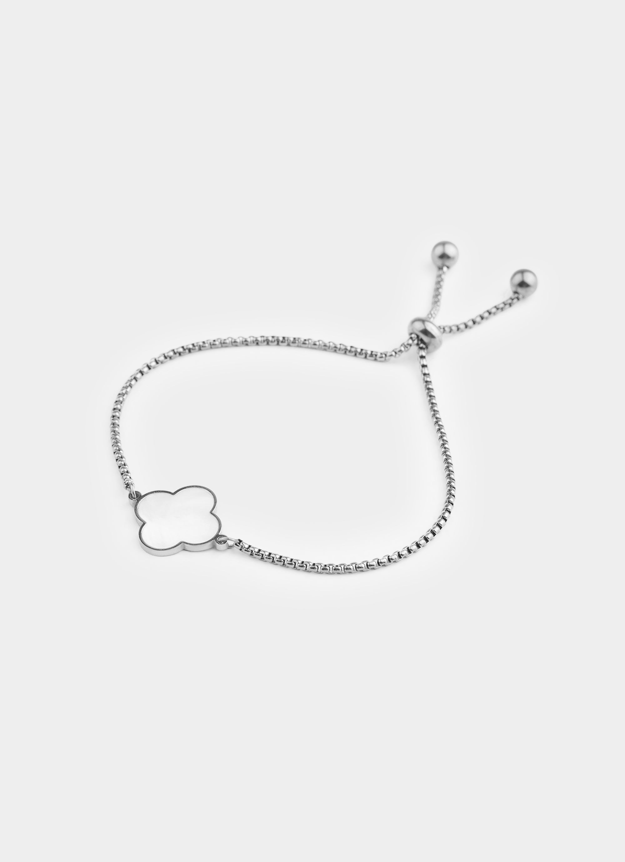 4 Leaf Clover Bracelet - Stainless Steel