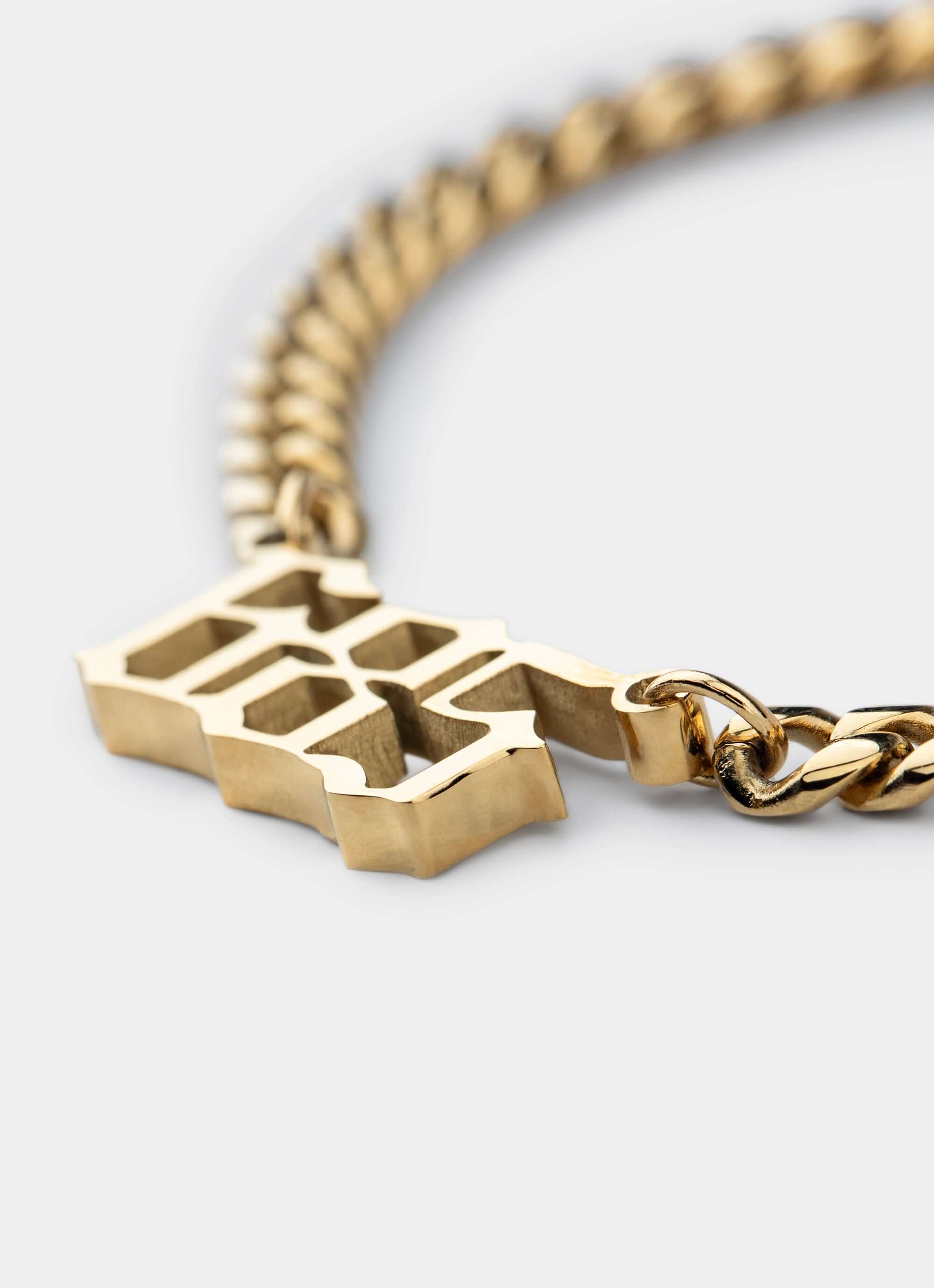 18k gold plated bracelet – chain with logo – Vendetta Jewellery