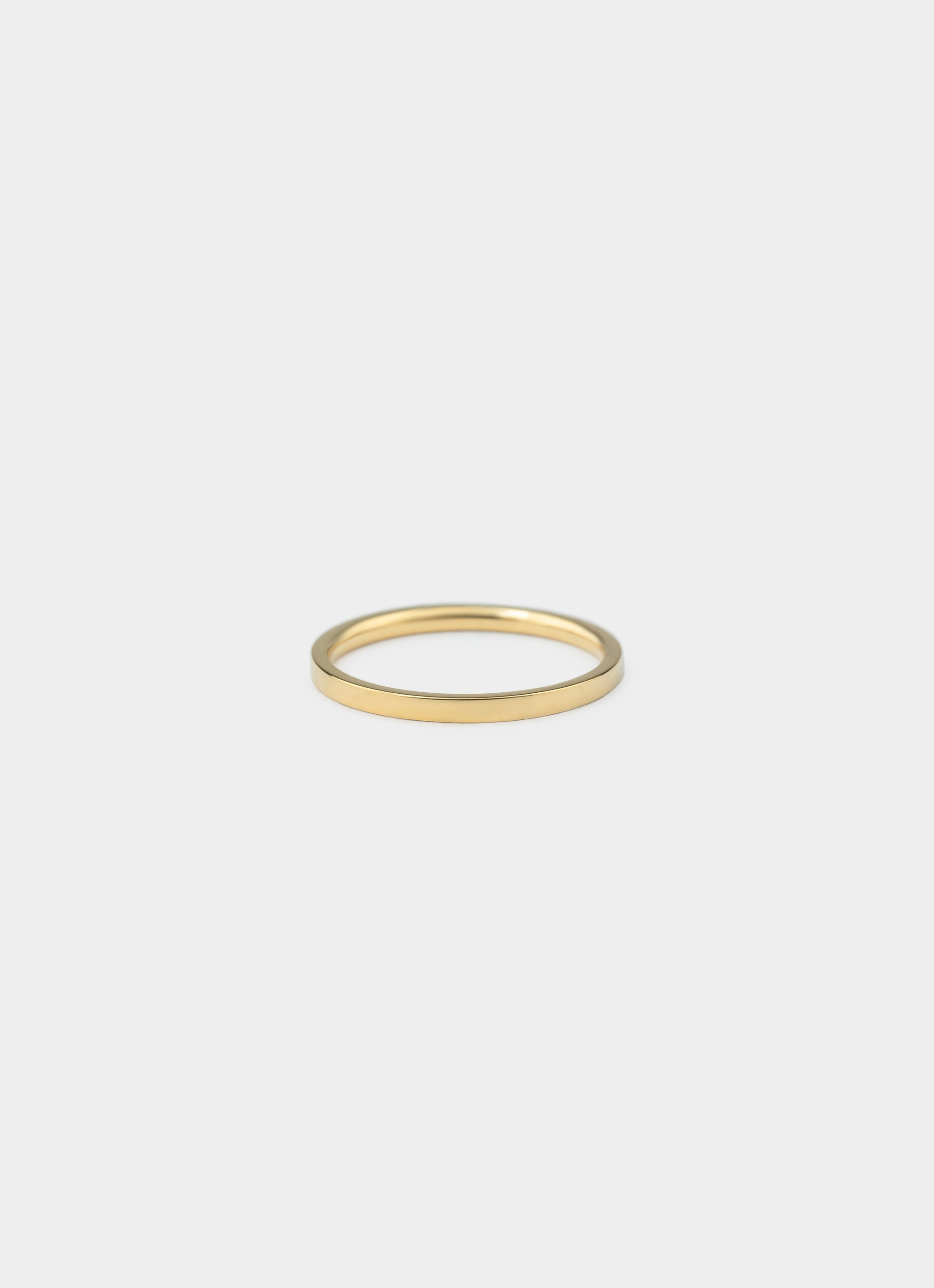 18K gold plated ring – 2mm width – Vendetta Jewellery