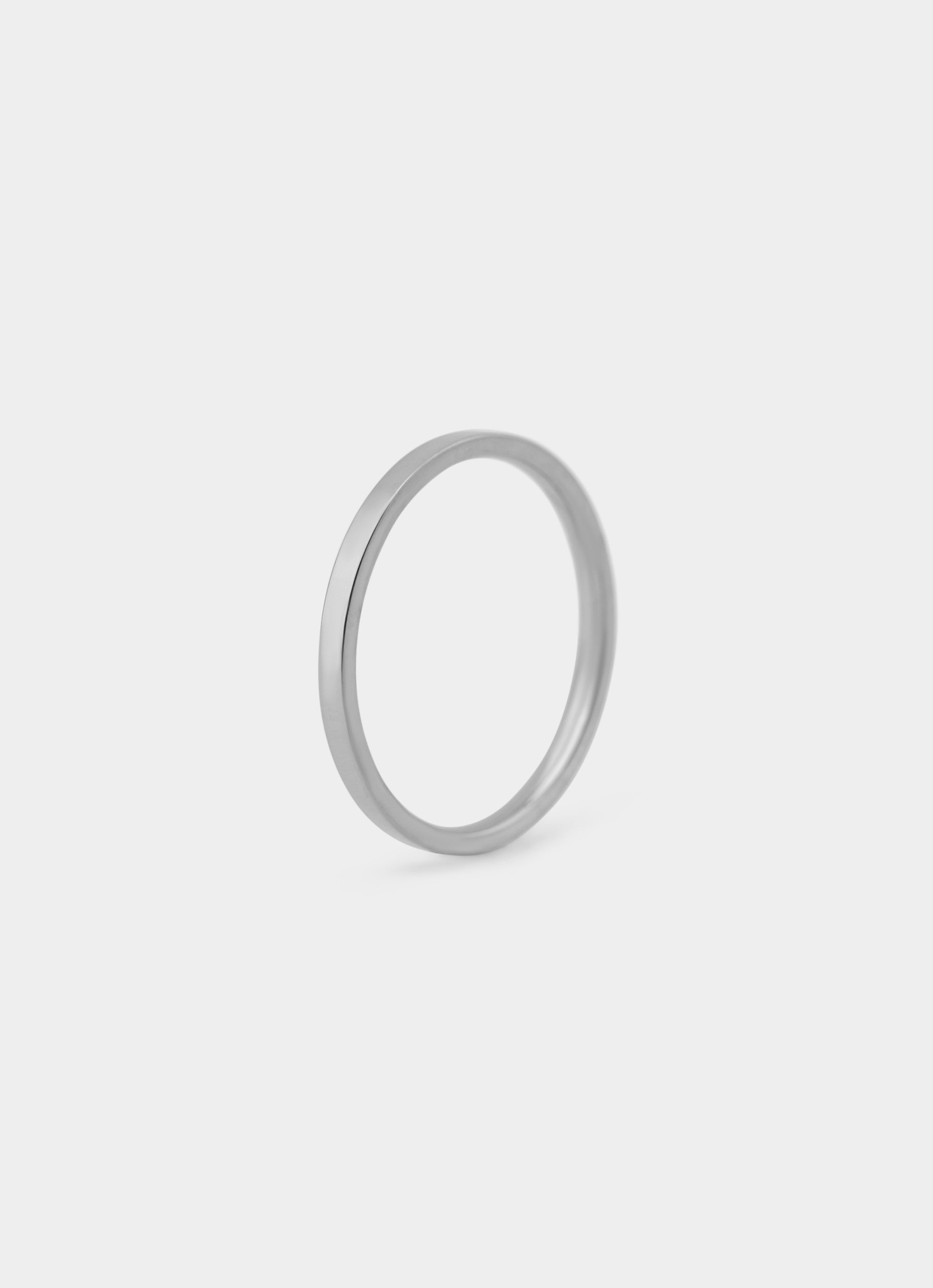 Stainless steel halo ring – 2mm width – Vendetta Jewellery