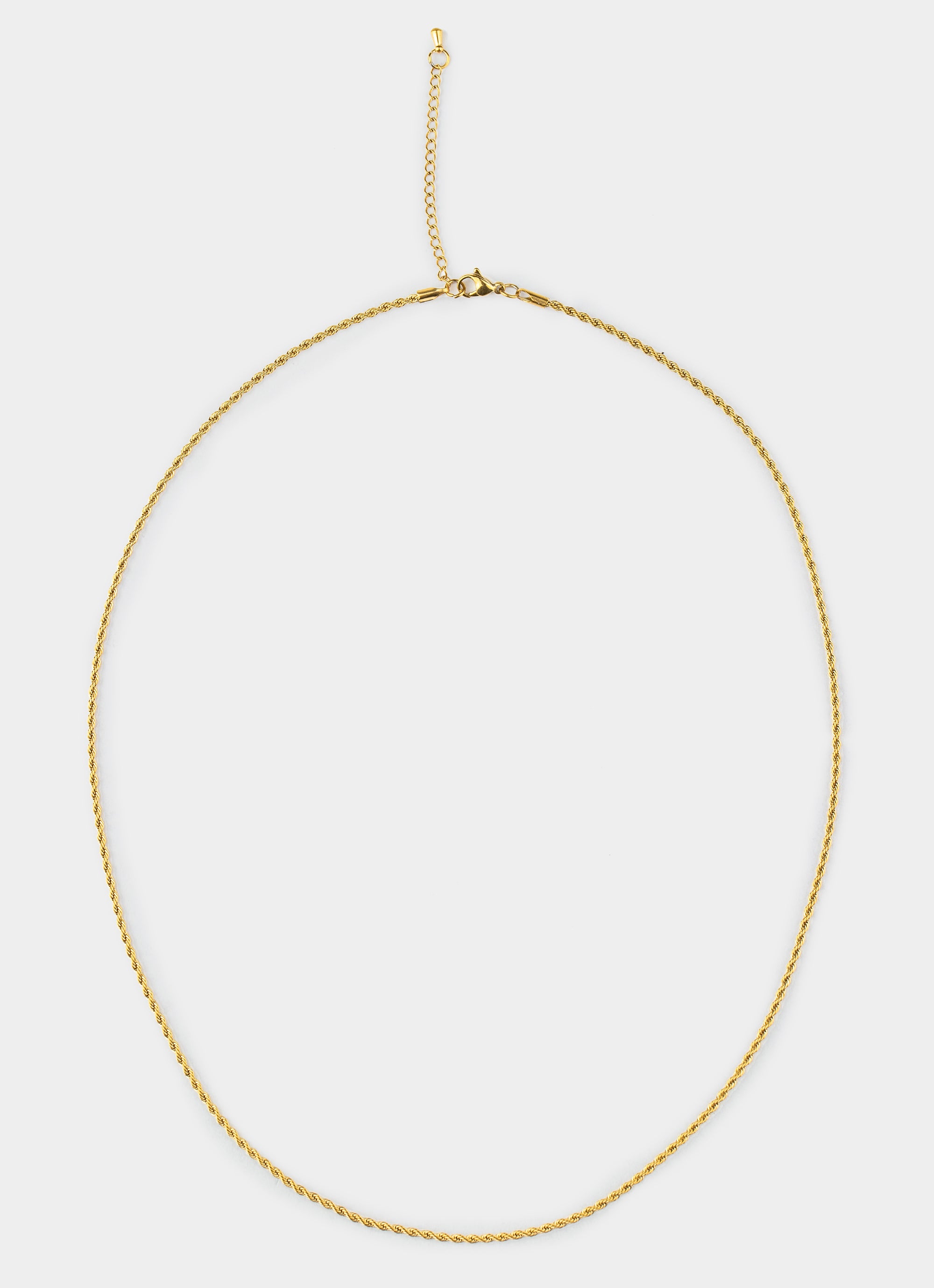Rope Chain 2mm - 18k Gold Plated