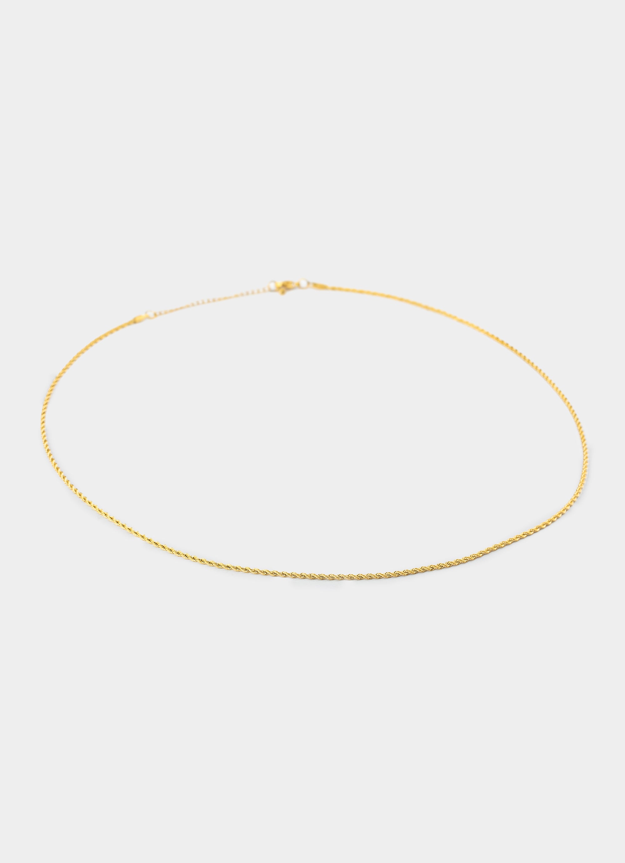 Rope Chain 2mm - 18k Gold Plated