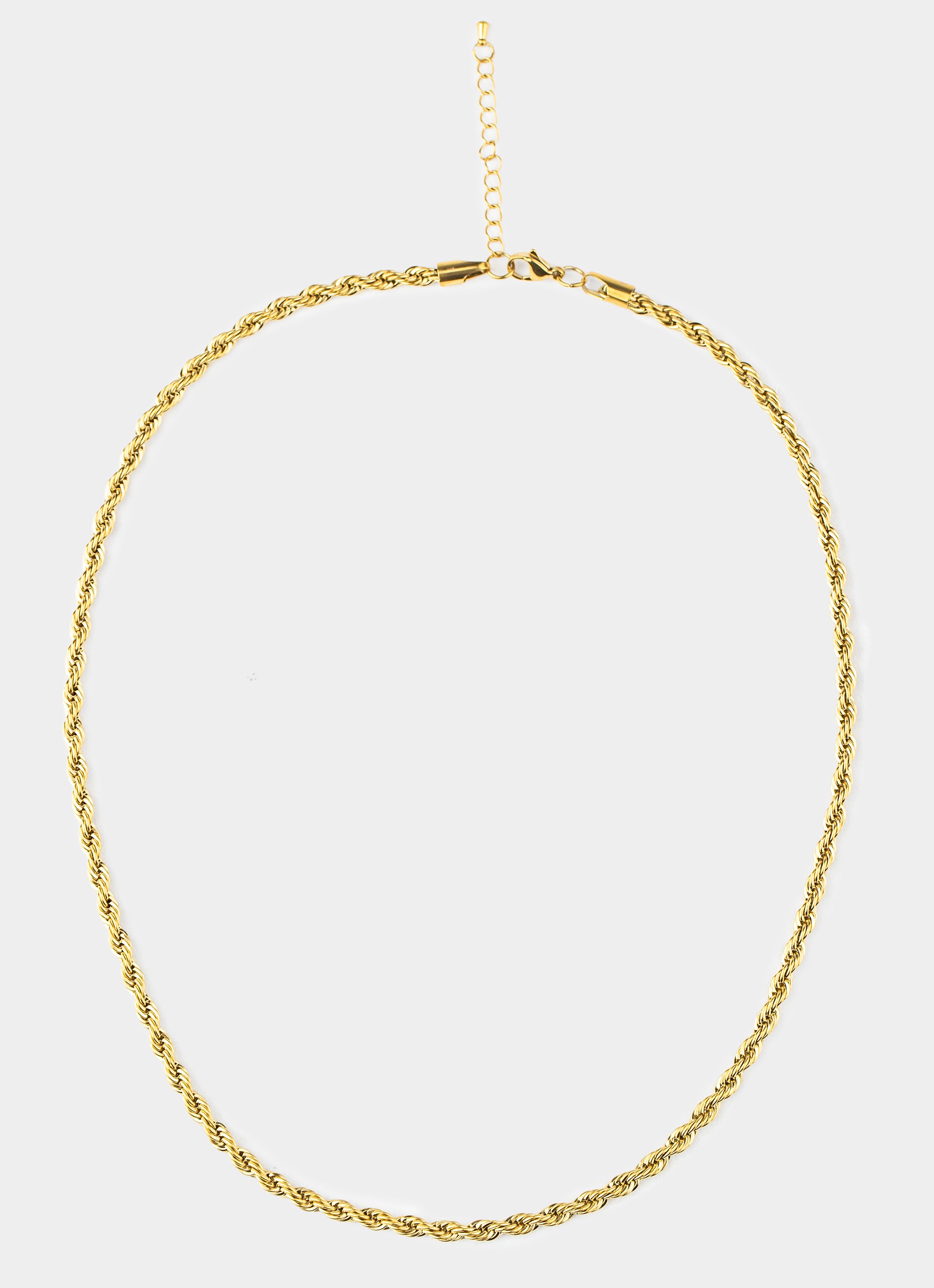 Rope Chain 5mm - 18k Gold Plated