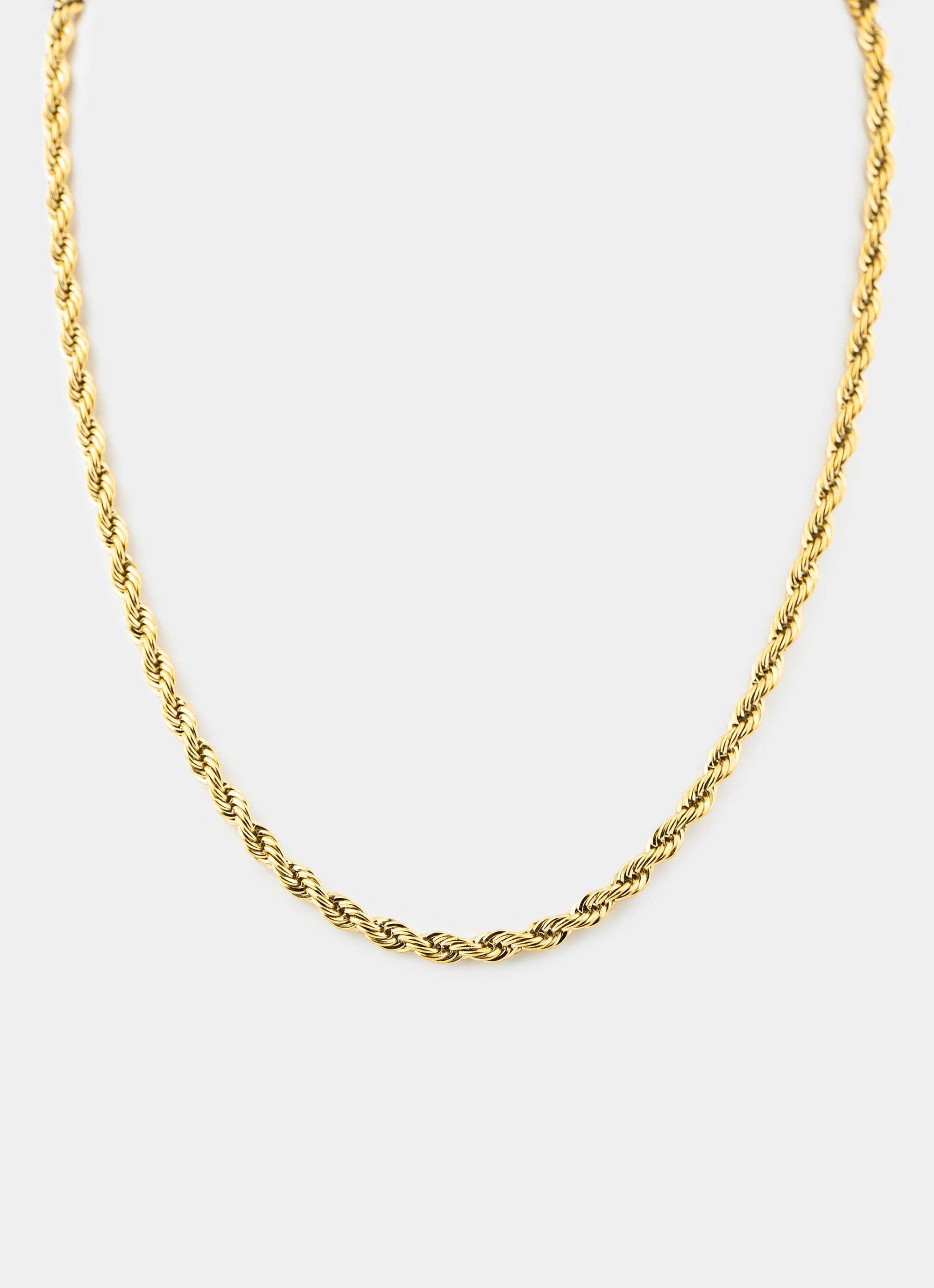 Rope Chain 5mm - 18k Gold Plated