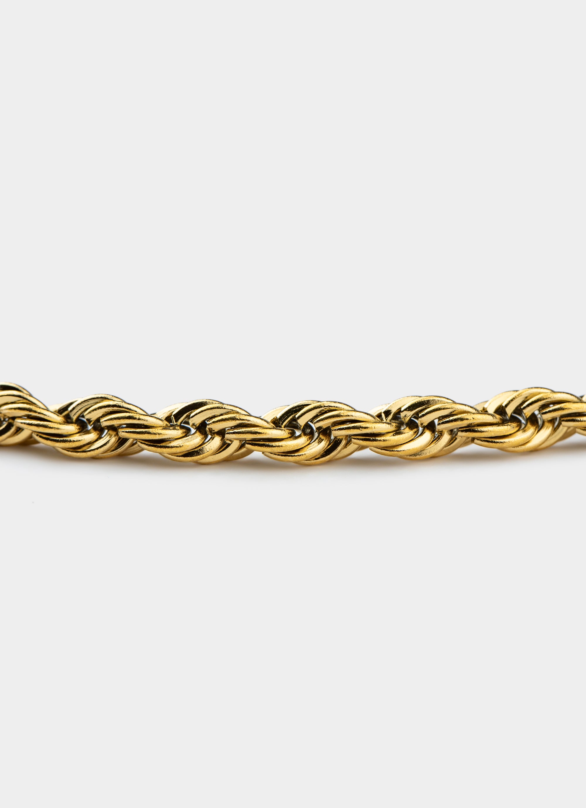 Rope Chain 5mm - 18k Gold Plated
