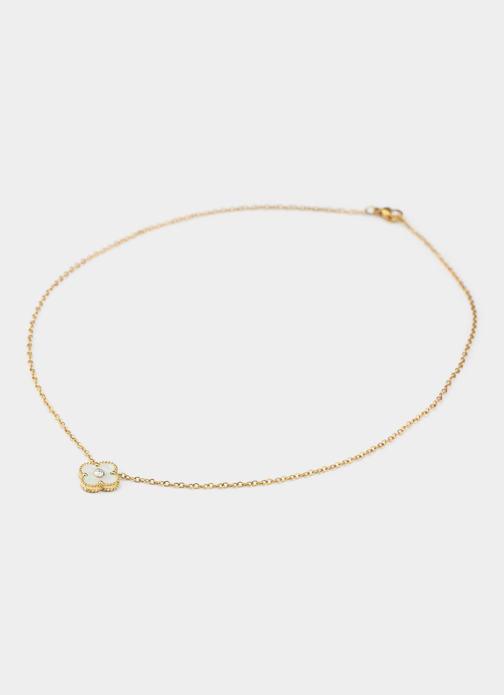 Vendetta Four Leaf Reversible Necklace - 18k Gold Plated