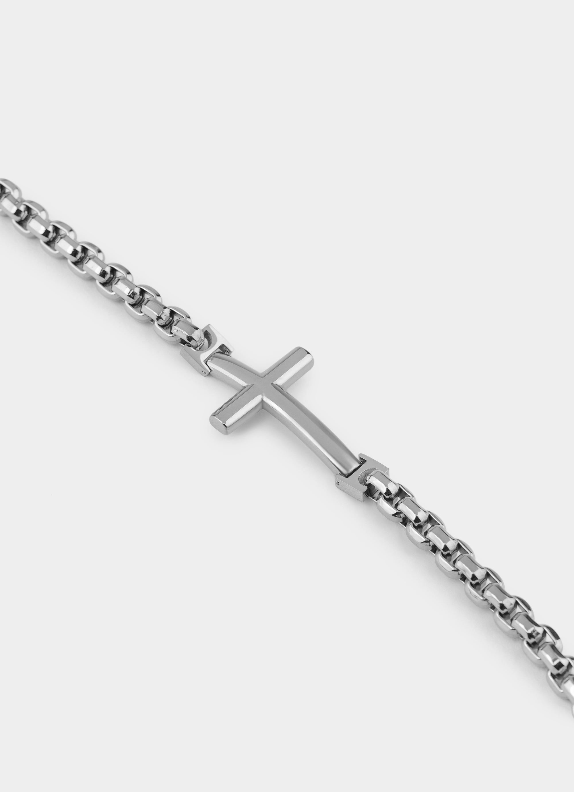 Box Cross Bracelet - Stainless Steel
