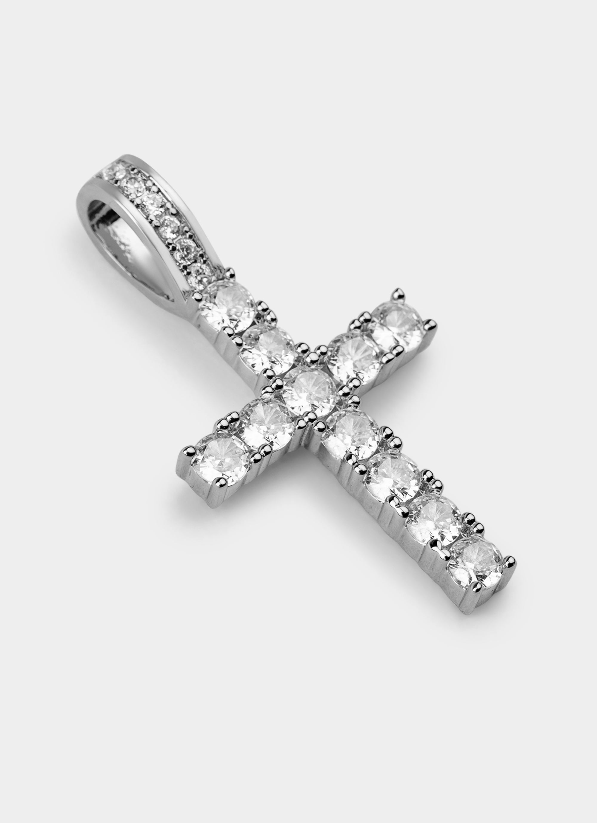 Classic Cross Pendant - Palladium Plated