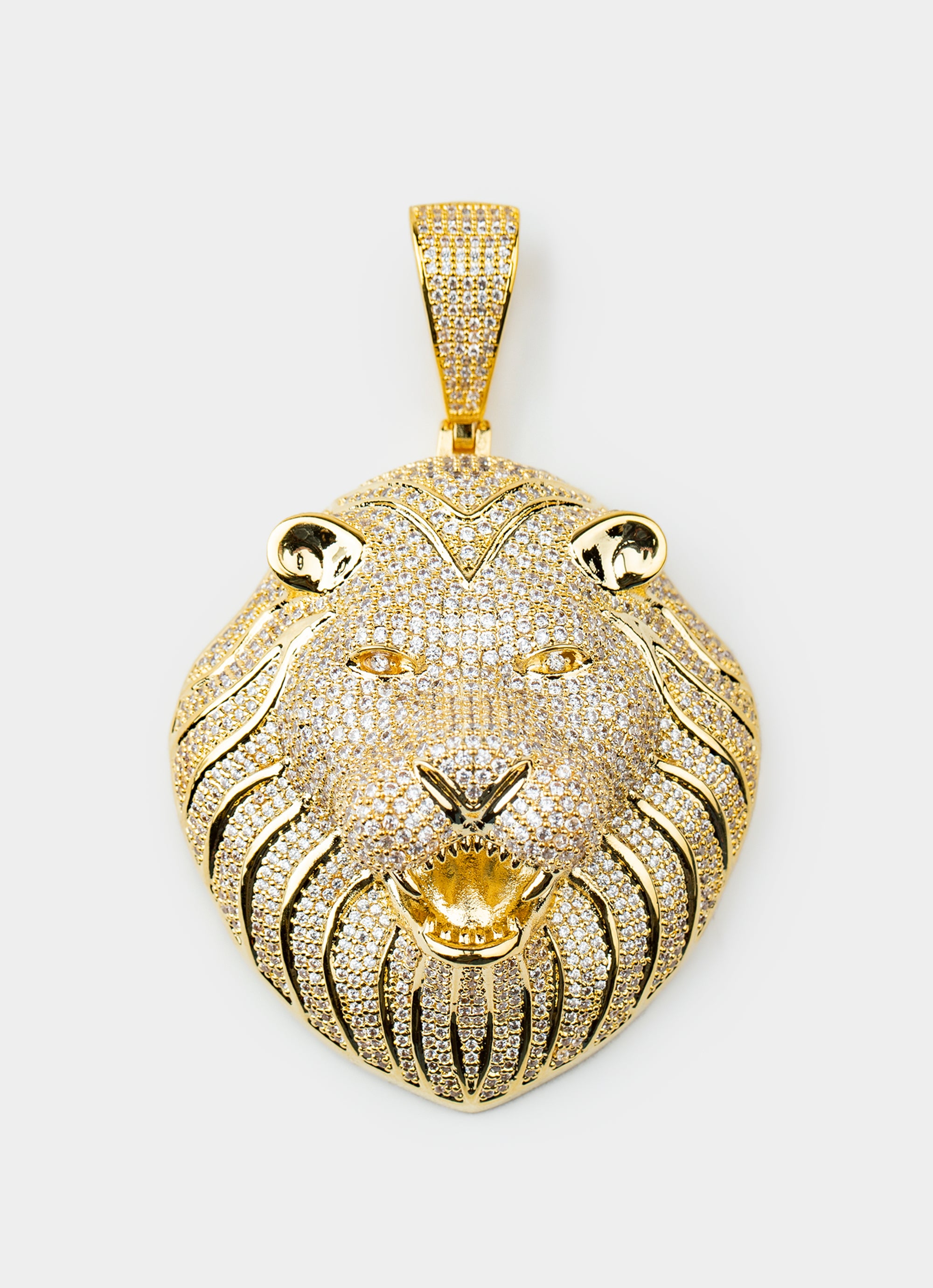 Lionheart Icy Pendant - 18k Gold Plated