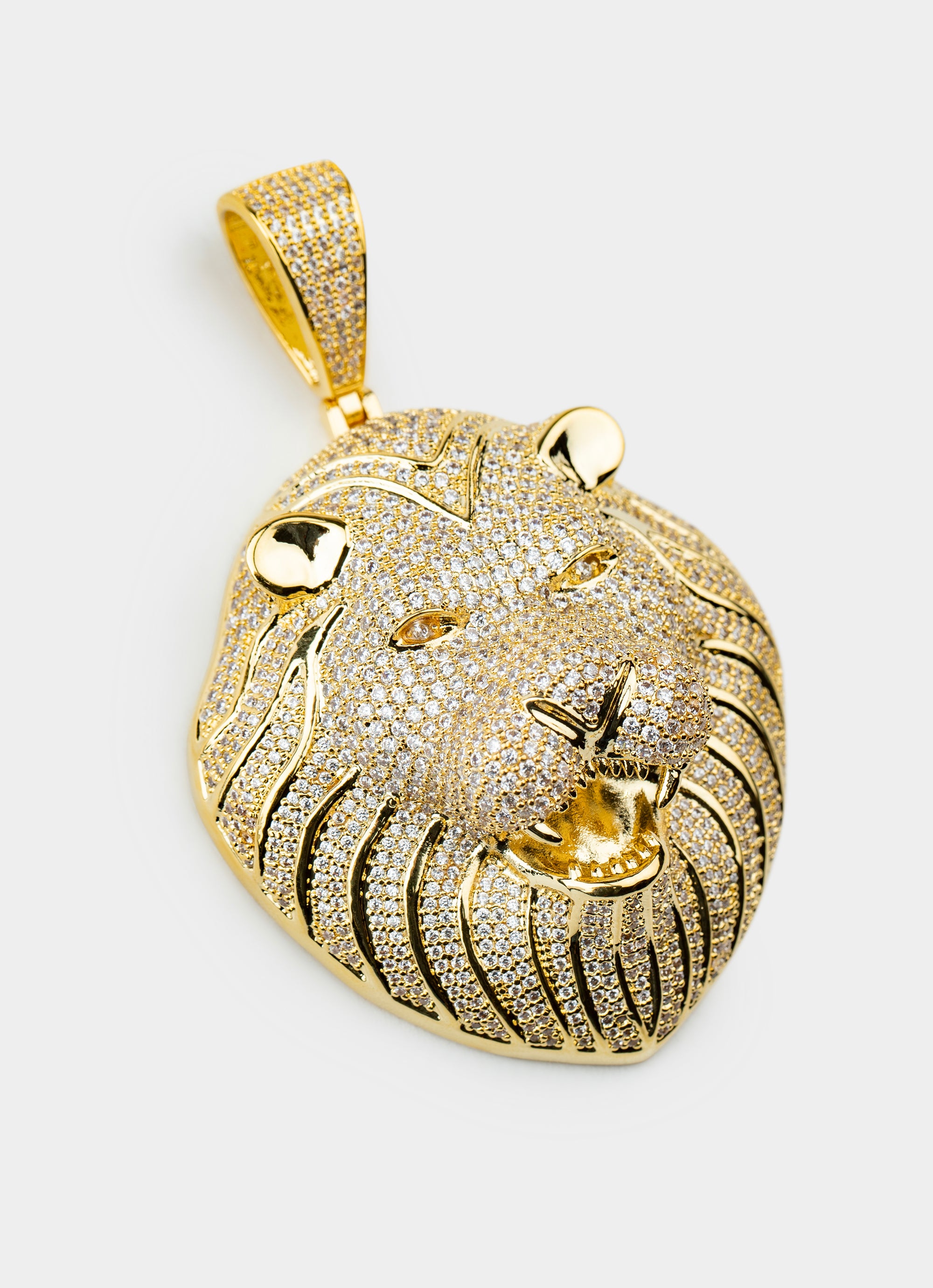 Lionheart Icy Pendant - 18k Gold Plated